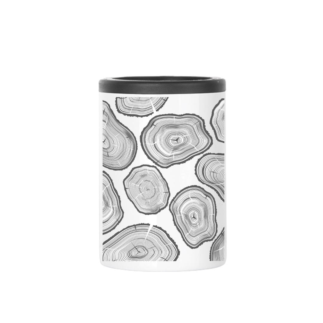 Insulated Can Cooler | Tree Rings Wrap