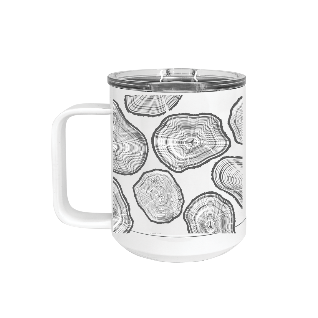 Insulated Camp Mug | Tree Rings Wrap