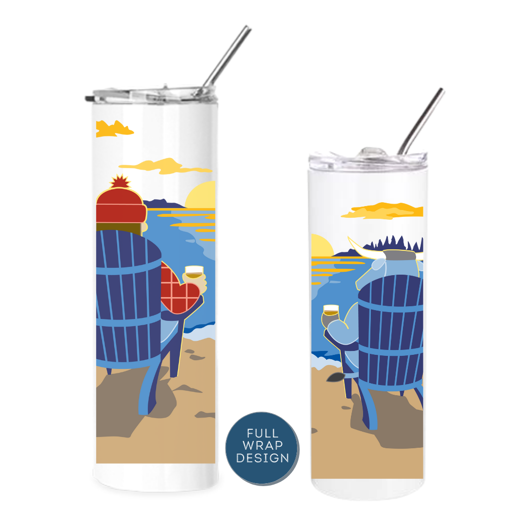 Insulated Tumblers | Paul Bunyan + Babe Sunset Wrap