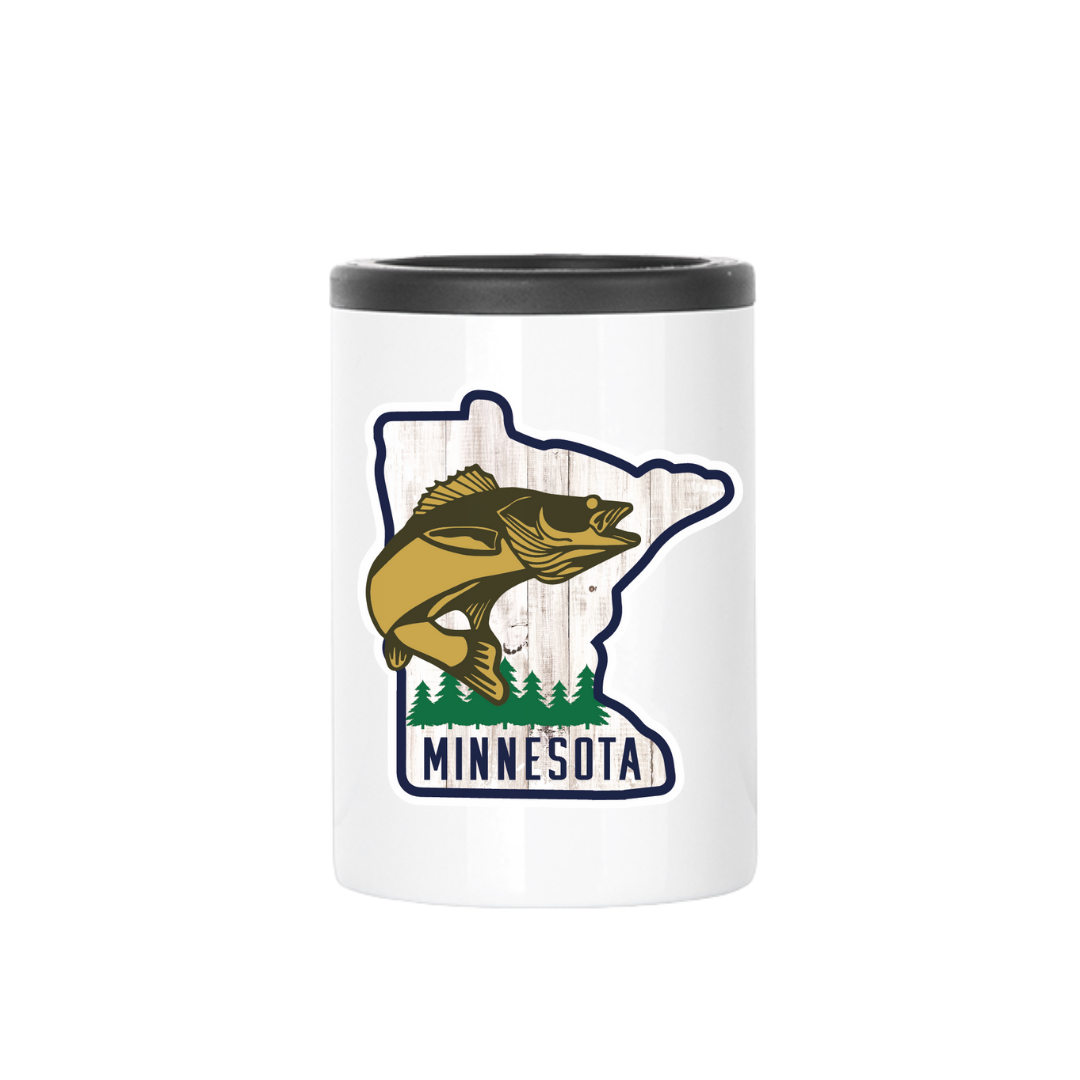 Insulated Can Cooler | MN Walleye