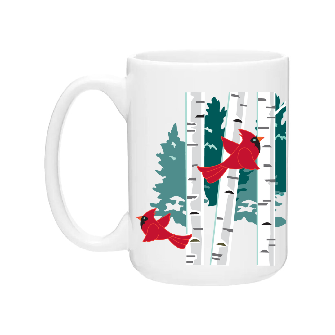 Ceramic Coffee Mugs | Cardinal Birch Wrap