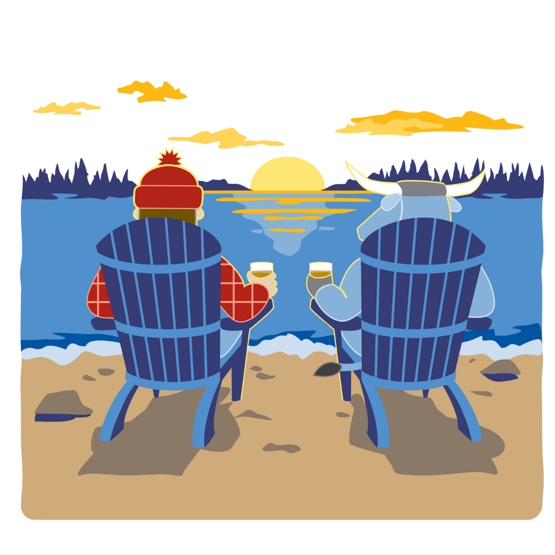 Insulated Tumblers | Paul Bunyan + Babe Sunset Wrap