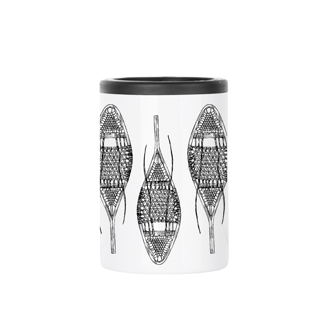 Insulated Can Cooler | Vintage Snowshoes