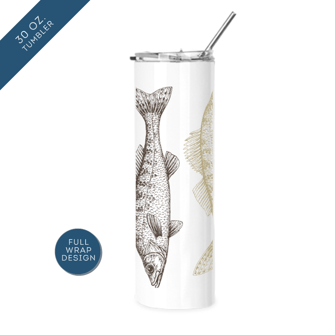 Insulated Tumblers | Natural Walleye Wrap