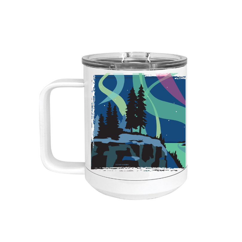 Insulated Camp Mug | Northern Lights Wrap