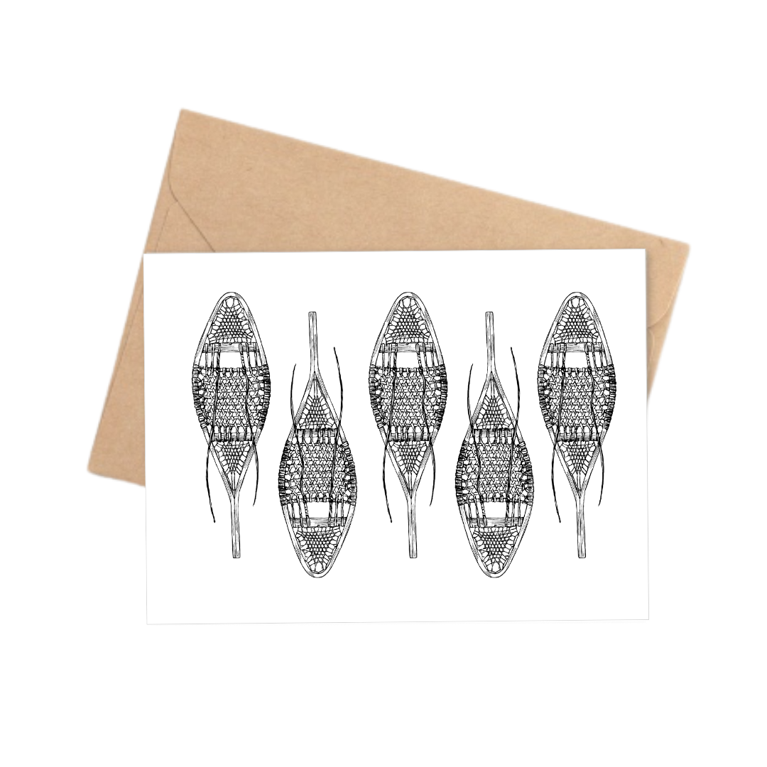 Notecard | Vintage Snowshoe