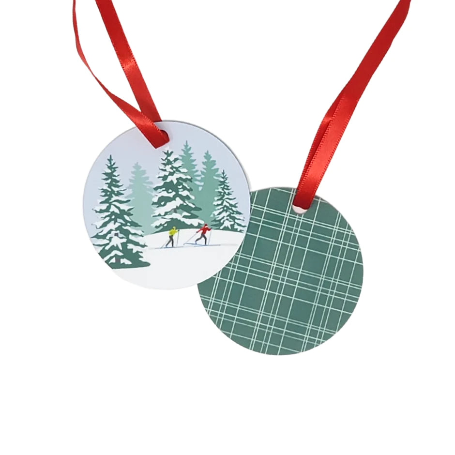 Metal Ornament | Woodland Ski