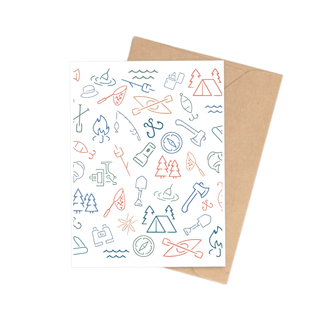 Notecard | Camping Icons *discontinued*