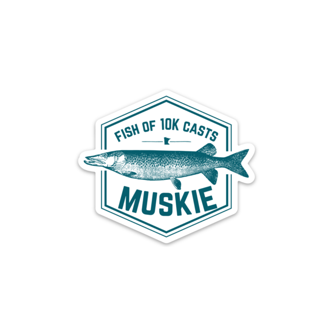 10K Casts Muskie | Stickers