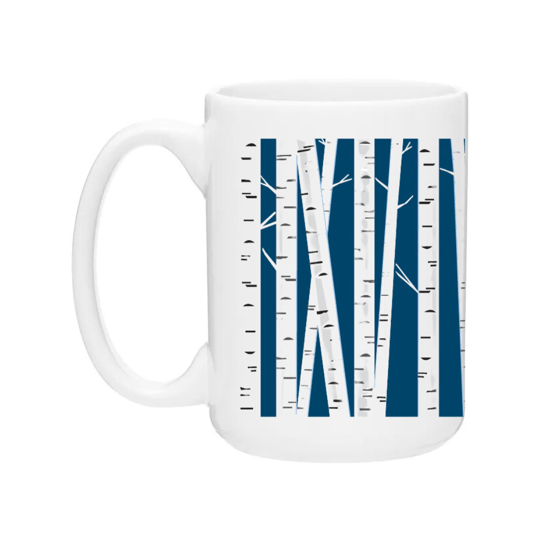 Ceramic Coffee Mug | Birch Trees