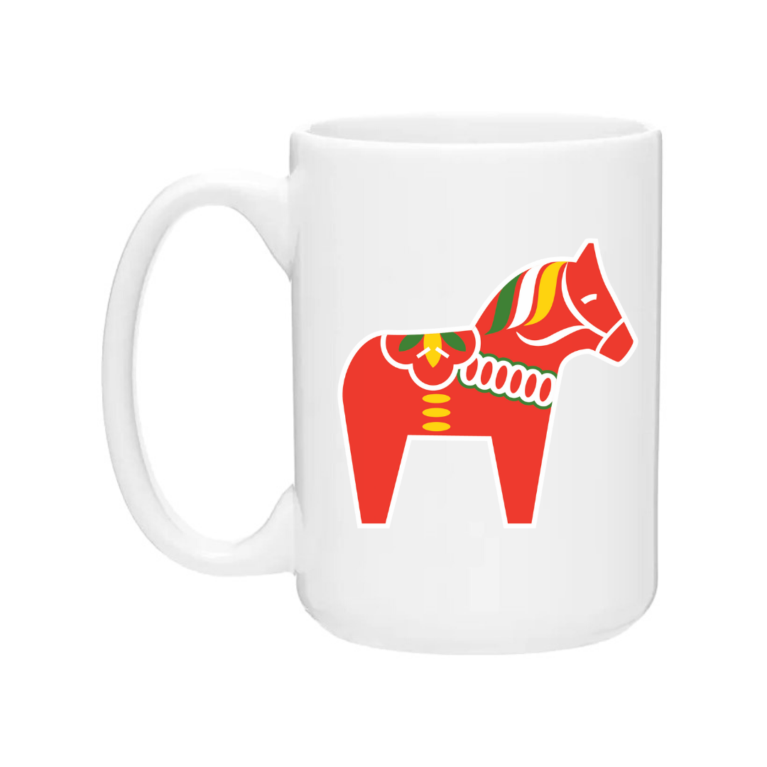 Ceramic Coffee Mug | Red Dala Horse