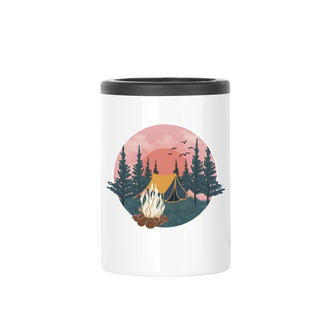 Insulated Can Cooler | Pink Sky Campsite