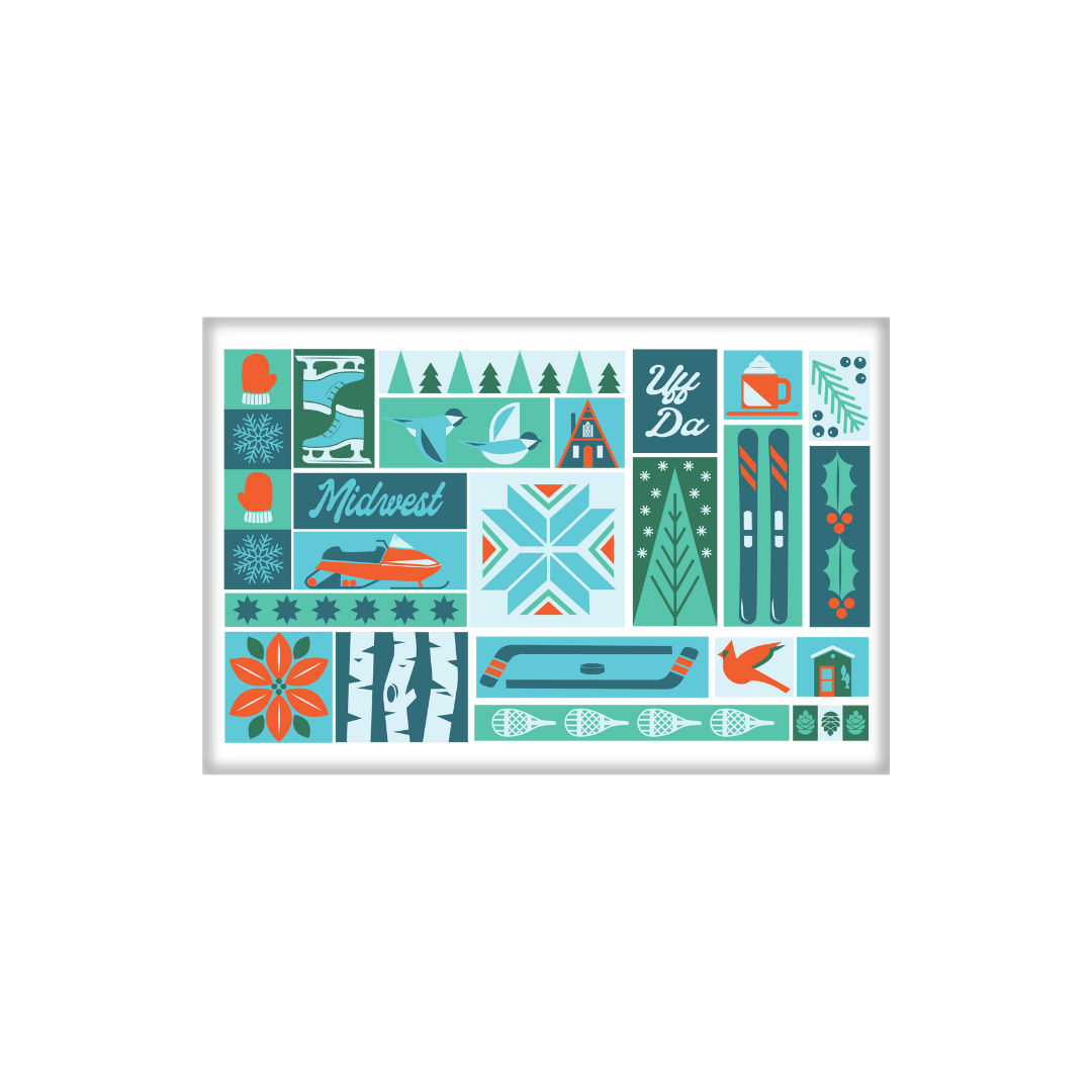 Magnet | Winter Square Scenes