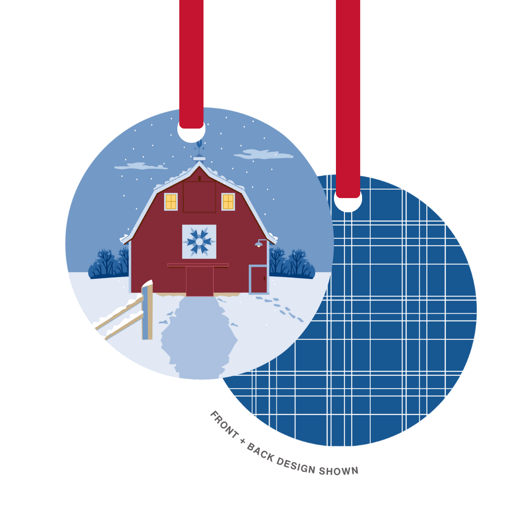 Metal Ornament | Barn Quilt