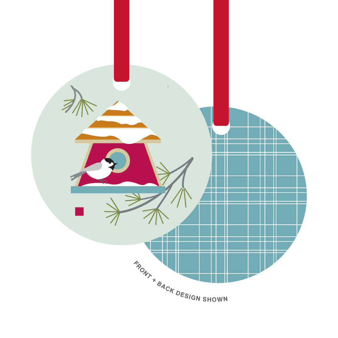 Metal Ornament | Winter Chickadee