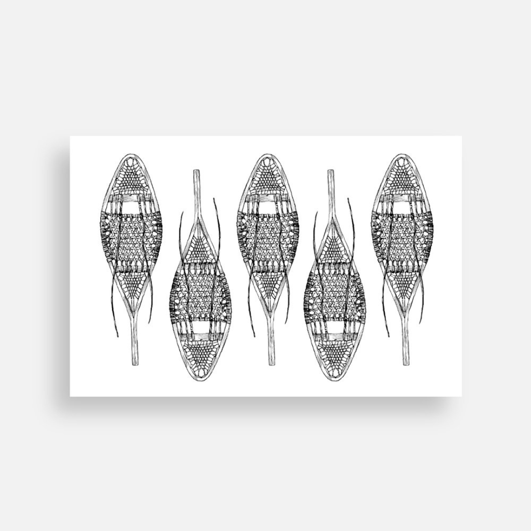 Postcard | Vintage Snowshoes