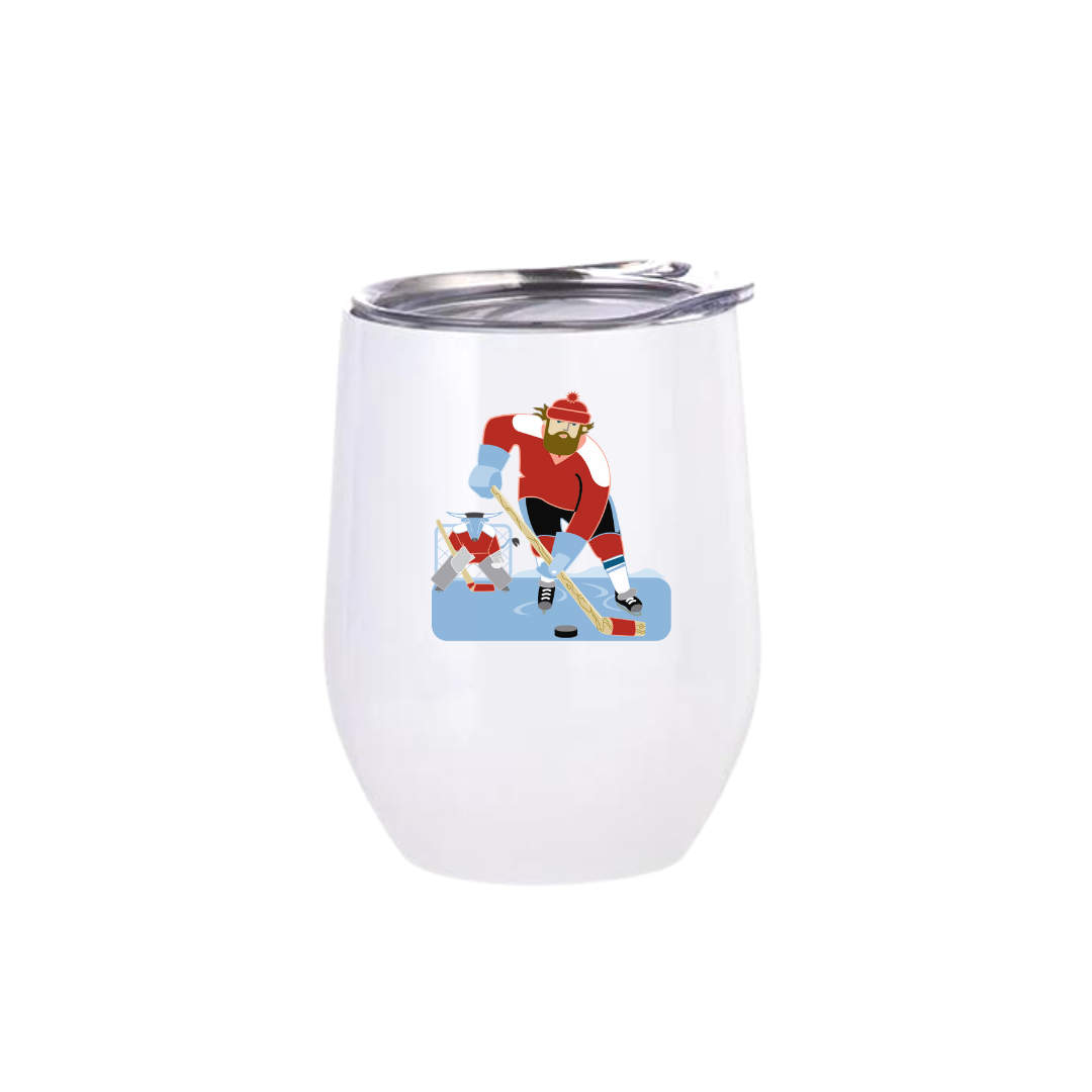 Wine Tumbler | Hockey Paul Bunyan + Babe