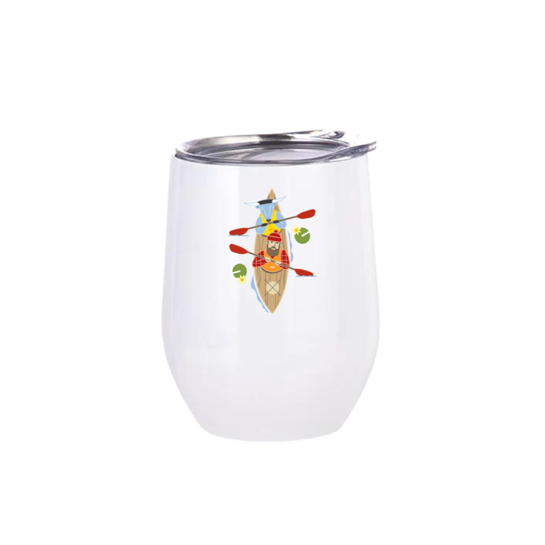 Wine Tumbler | Kayak Paul Bunyan + Babe