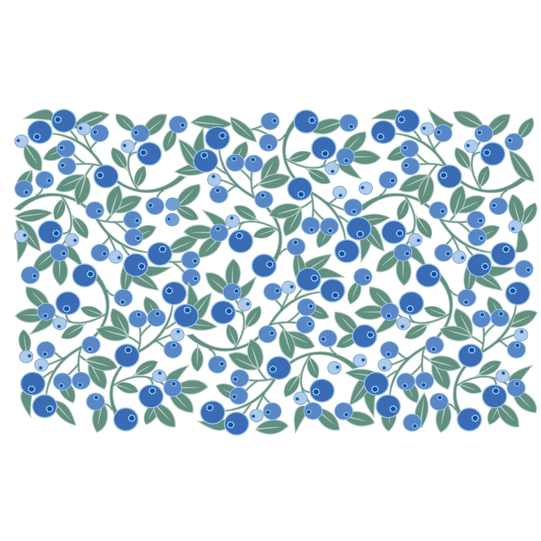 Insulated Can Cooler | Blueberries Wrap