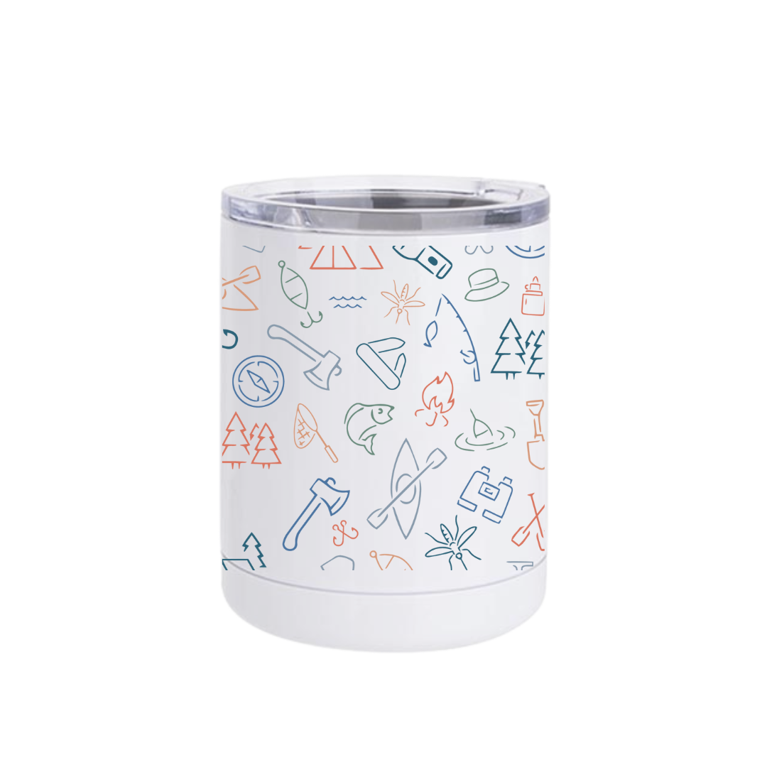 Short Tumbler | Camping Icons