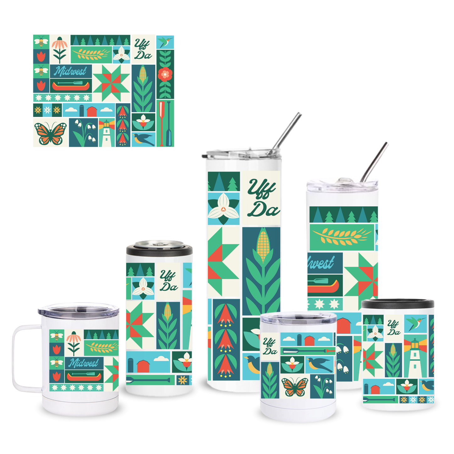 Midwest Summer Insulated Drinkware