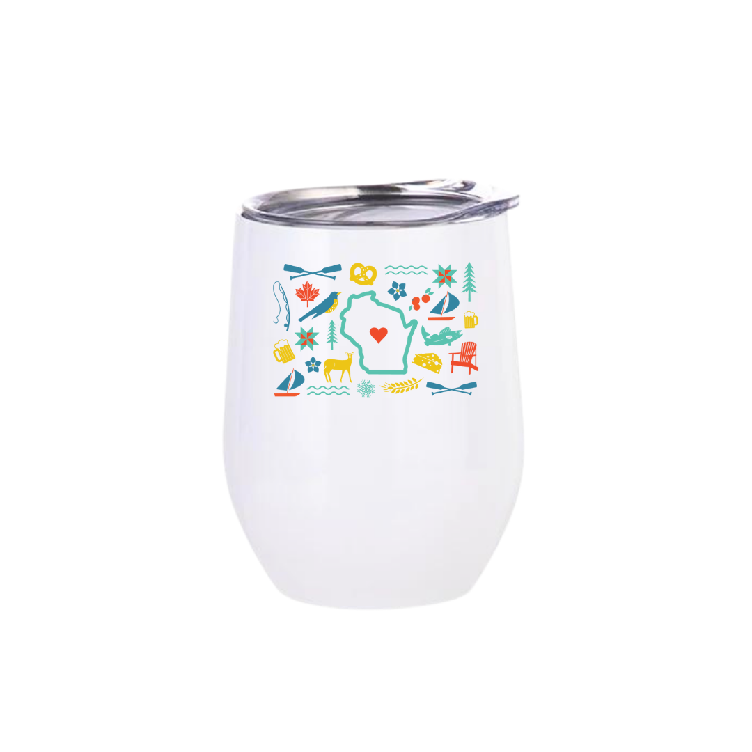 WI Love Icons Insulated Drinkware