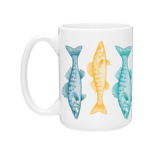 Ceramic Coffee Mugs | Colorful Walleye
