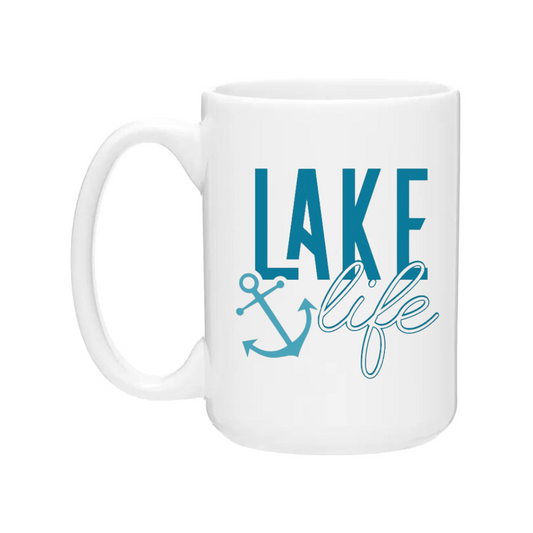 Ceramic Coffee Mug | Lake Life Anchor