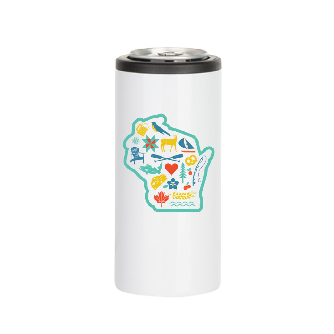 WI Love State Insulated Drinkware