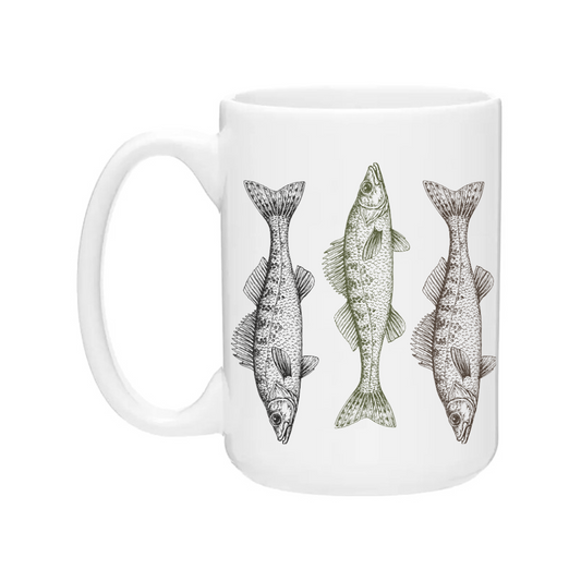 Ceramic Coffee Mugs | Natural Walleye