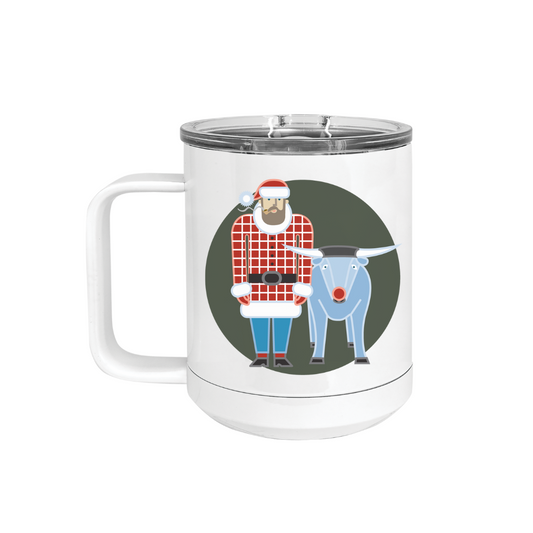 Insulated Camp Mug | Holiday Paul Bunyan + Babe