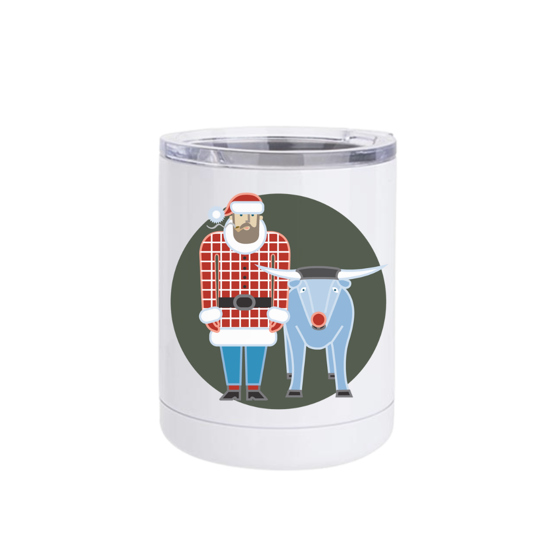 Short Tumbler | Holiday Paul Bunyan + Babe