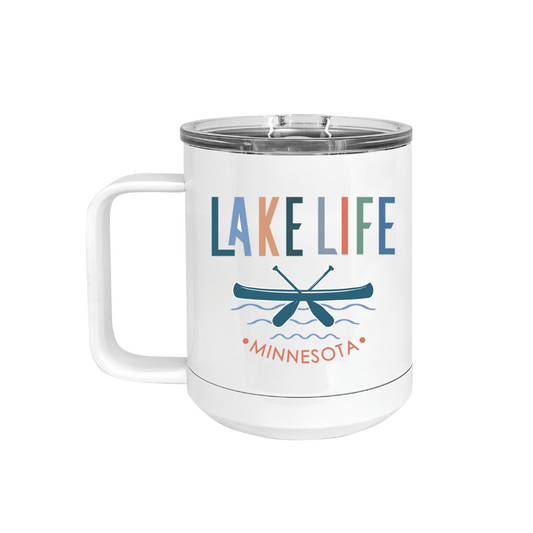 Insulated Camp Mug | Lake Life Canoe Minnesota