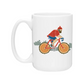 Ceramic Coffee Mug | Biking Paul Bunyan + Babe Wrap