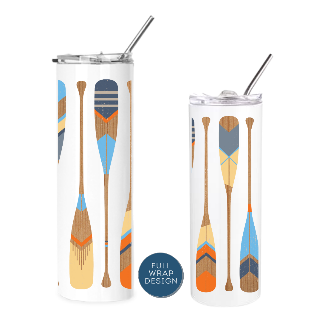 Insulated Tumblers | Painted Paddle Wrap