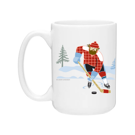Ceramic Coffee Mug | Hockey Paul Bunyan+ Babe Wrap