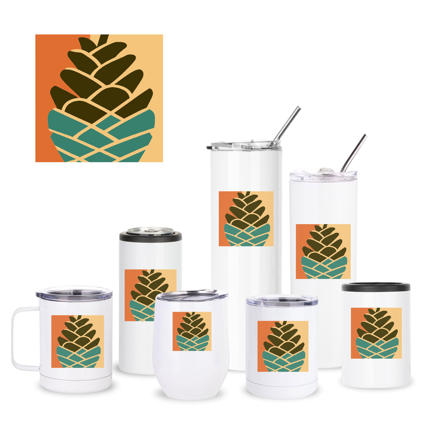 TAALLA Pinecone Insulated Drinkware