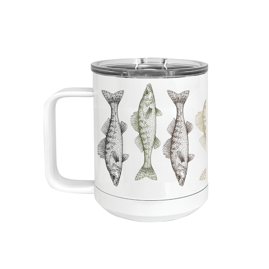 Insulated Camp Mug | Natural Walleye Wrap