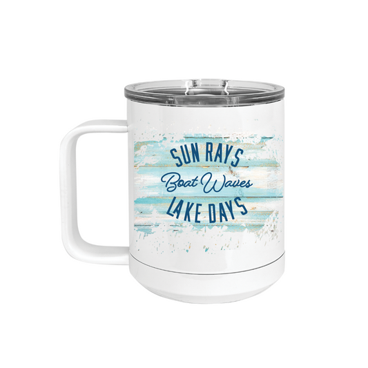 Insulated Camp Mug | Sun Rays Lake Days