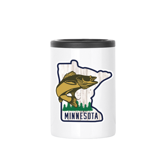 Insulated Can Cooler |  MN Walleye