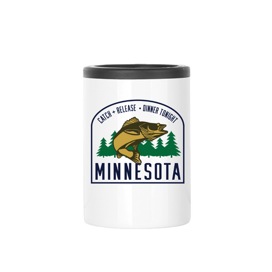 Insulated Can Cooler |  MN Walleye Badge