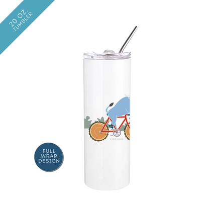 Biking Paul Bunyan + Babe Insulated Drinkware