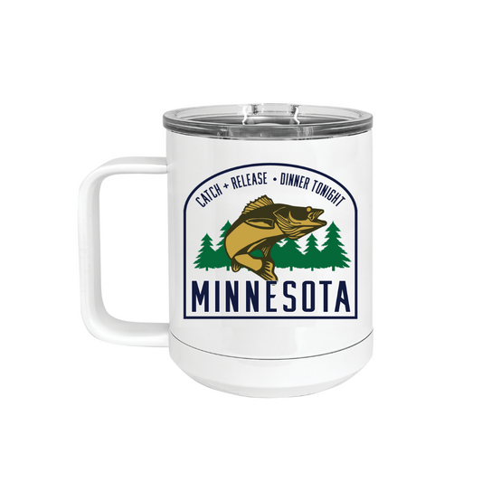 Insulated Camp Mug | MN Walleye Badge
