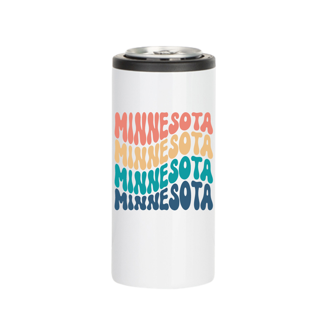 Insulated Skinny Cooler | Groovy Minnesota