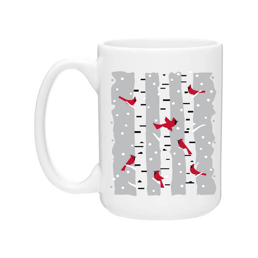 Ceramic Coffee Mug | Winter Cardinal Wrap