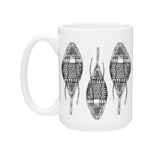 Ceramic Coffee Mugs | Vintage Snowshoes