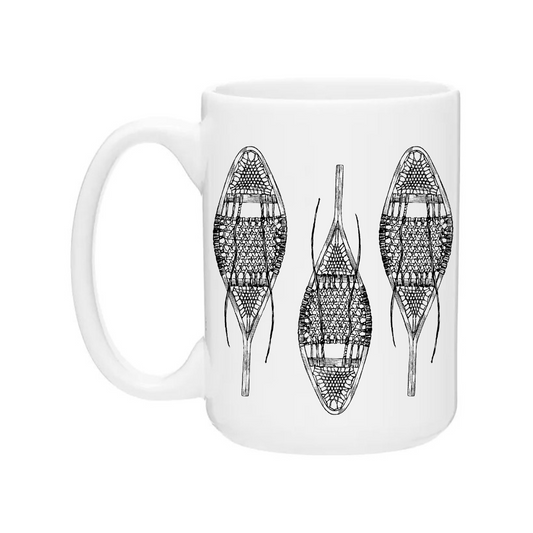Ceramic Coffee Mug | Vintage Snowshoes