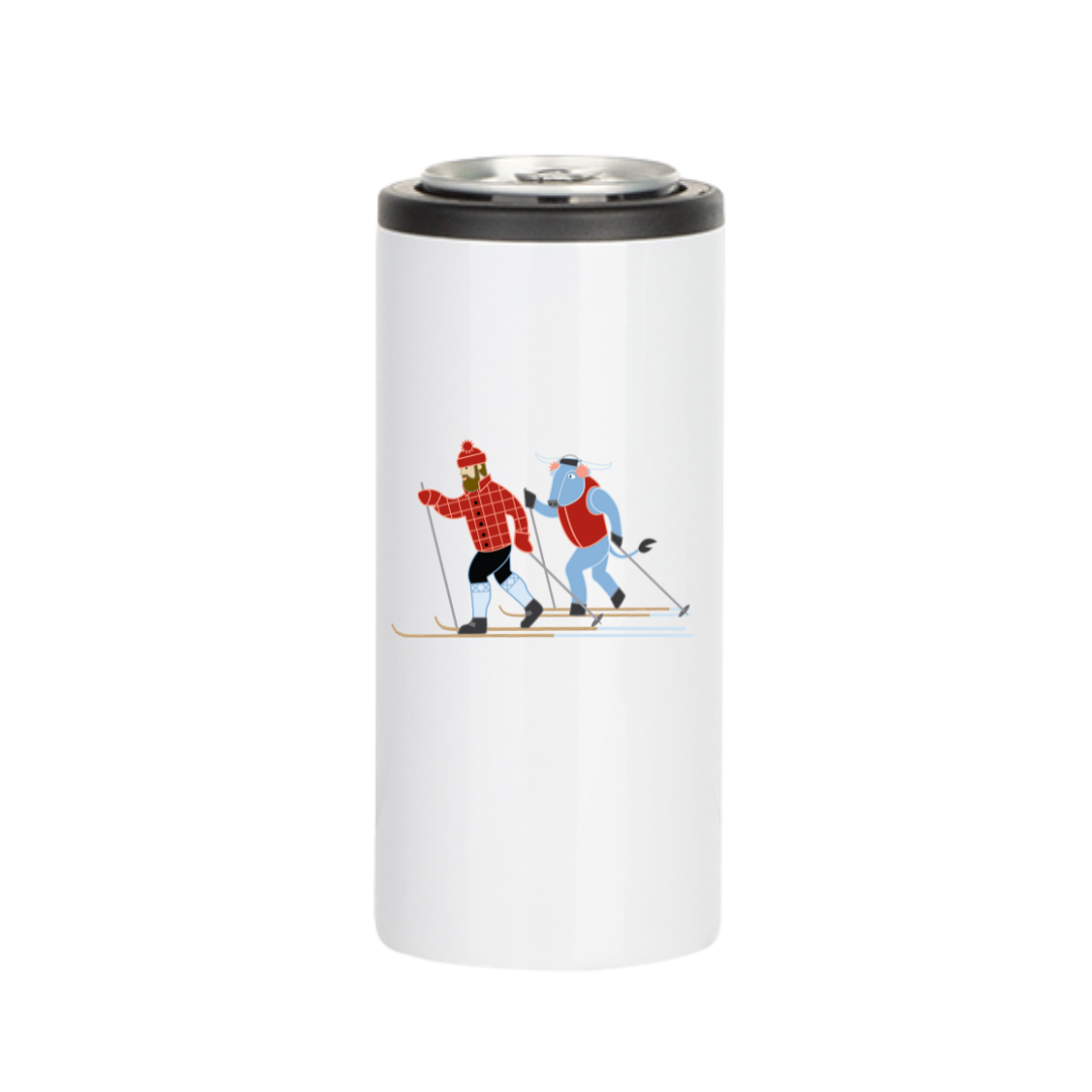 X-Country Skiing Paul Bunyan + Babe Insulated Drinkware