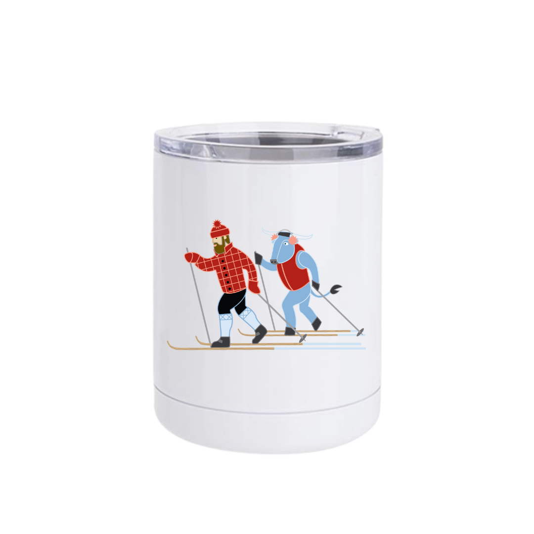 X-Country Skiing Paul Bunyan + Babe Insulated Drinkware