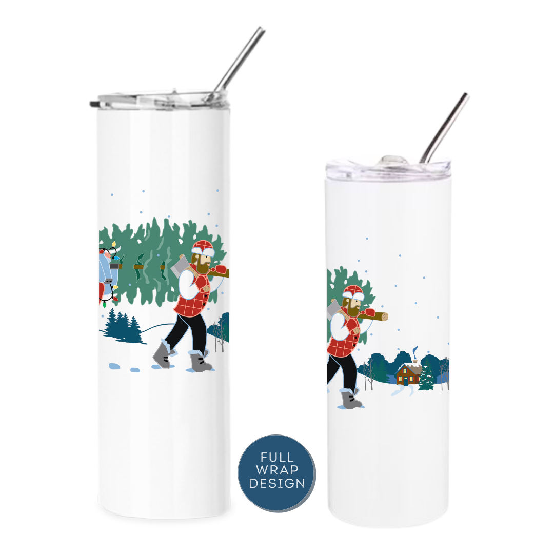 Christmas Tree Paul Bunyan + Babe Insulated Drinkware